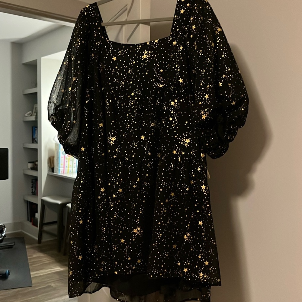 Nasty Gal Gold Star Dress Size 12